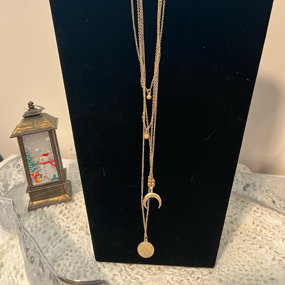 NEW Moon layered necklace
